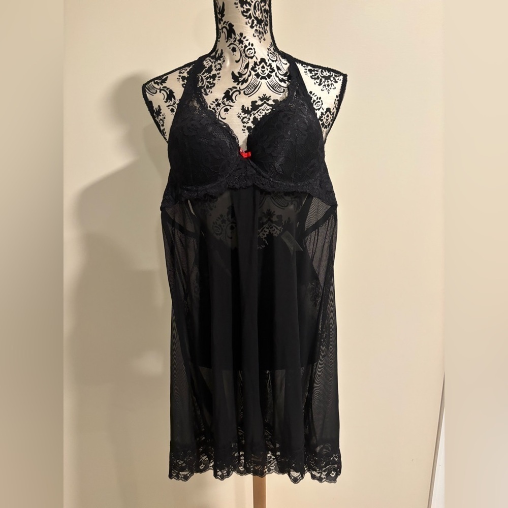 Black Lingerie​​​​​ Nightgown​